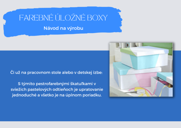 Farebné úložné boxy